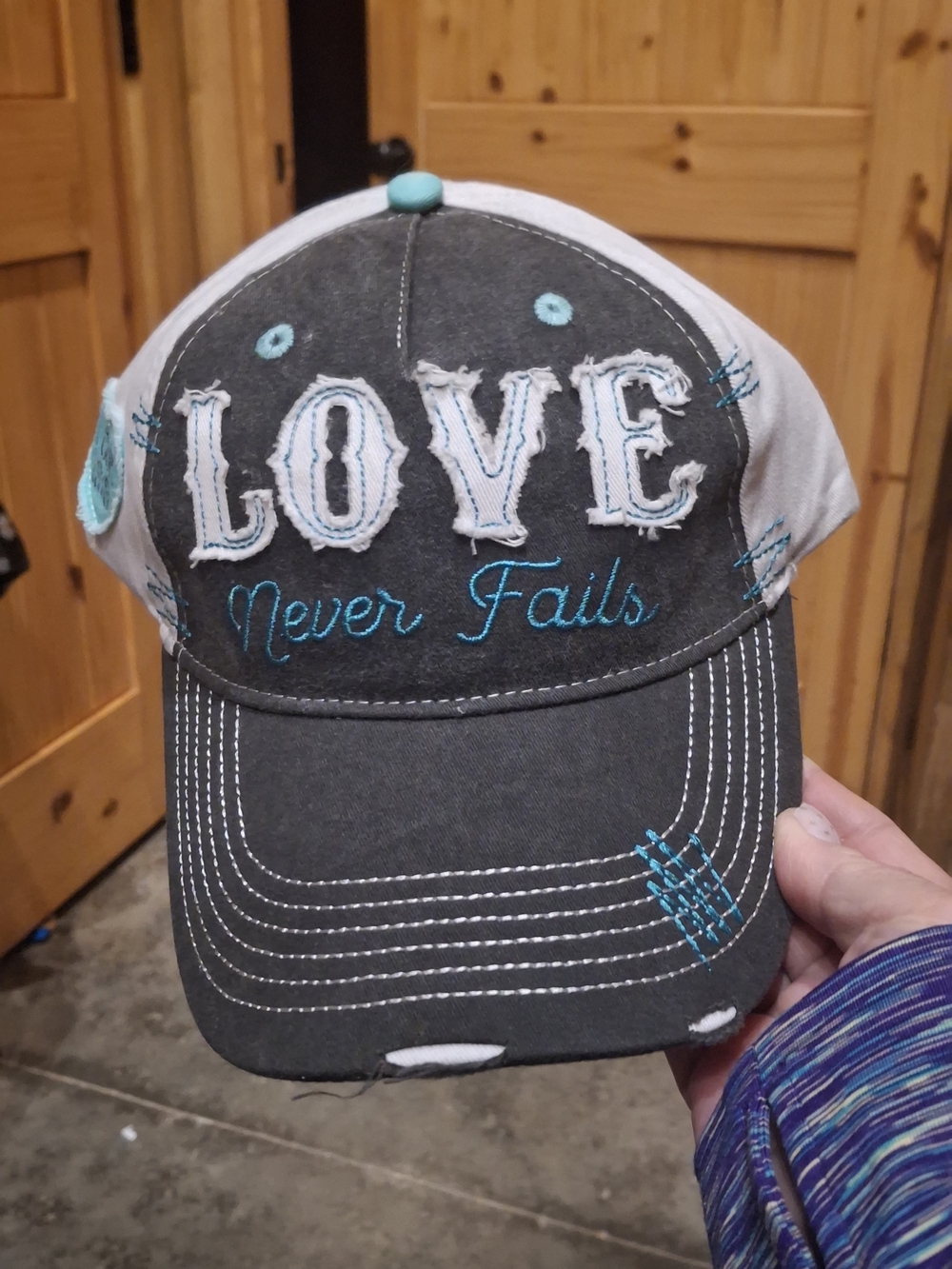 Embroidered 'LOVE Never Fails' And 'Jesus Take The Wheel' Ball Caps - Picture 3 of 16